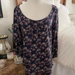 Lucky Brand | Abstract Floral Knit top